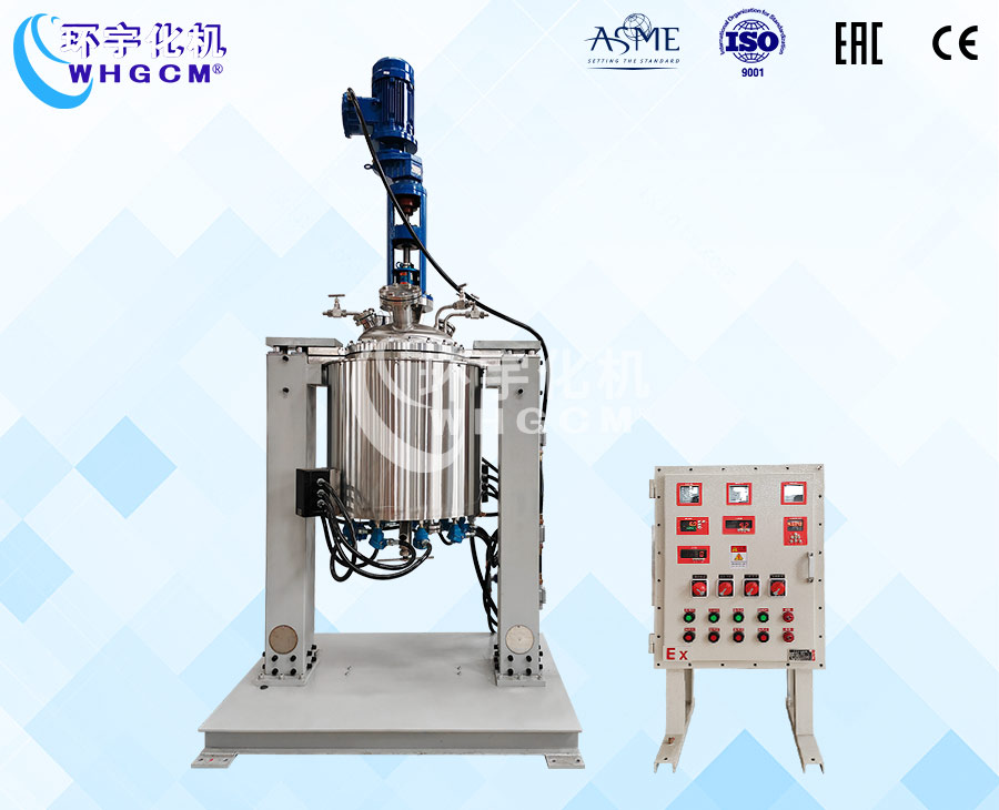 上海100L不銹鋼防爆機(jī)械密封電動(dòng)升降反應(yīng)釜